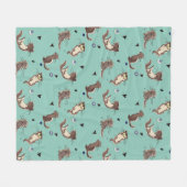 Welterusten mijn schattige otter. fleece deken (Voorkant (Horizontaal))