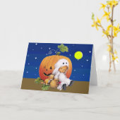 welterusten-pompoen kaart (Gele Bloem)