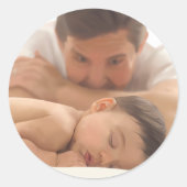 Welterusten Prinses Ronde Sticker (Voorkant)