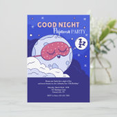 Welterusten pyjama feest kaart (Staand voorkant)