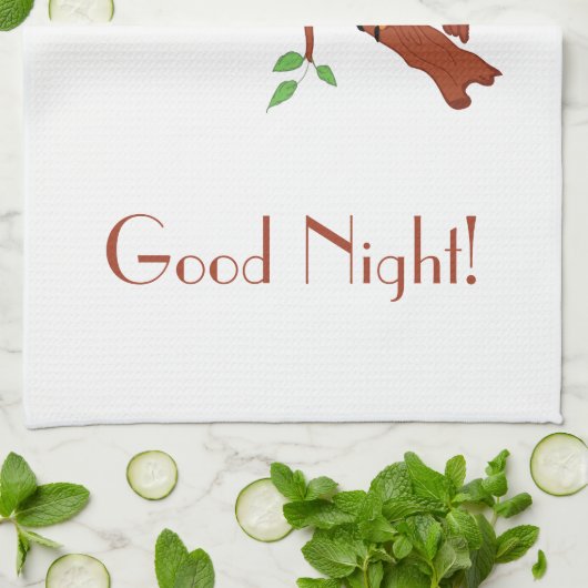 Welterusten! Theedoek (Gevouwen)