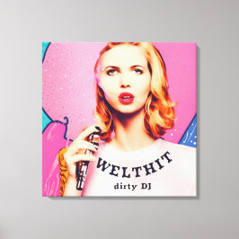 WELTHIT, blond Ladies  - Pop Art Serie Canvas Afdruk