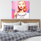 WELTHIT, blond Ladies  - Pop Art Serie Canvas Afdruk (Insitu (Slaapkamer))