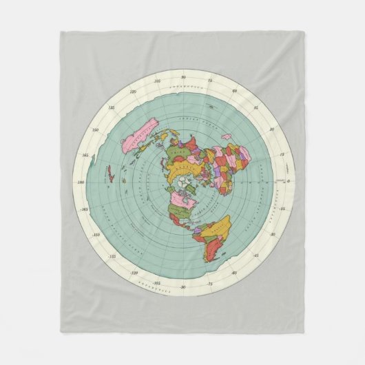 Weltkarte Ent- Decken    Fleece Deken (Voorkant)
