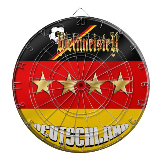 Weltmeister Deutschland Duitsland World Champions Dartbord (Voorkant)