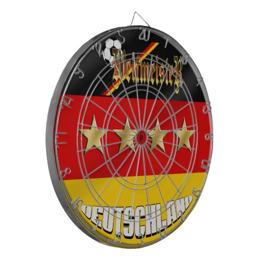 Weltmeister Deutschland Duitsland World Champions Dartbord (Voorkant Links)