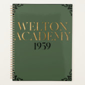 WELTON ACADEMY - DARK ACADEMIA PLANNER (Voorkant)