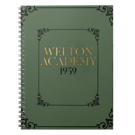 WELTON ACADEMY - DARK ACADEMIA PLANNER NOTITIEBOEK