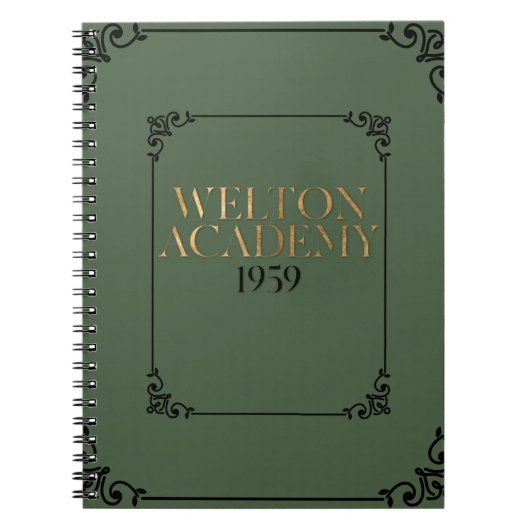 WELTON ACADEMY - DARK ACADEMIA PLANNER NOTITIEBOEK (Voorkant)