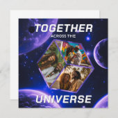 Weltraum Gruß Universum Erinnerungsfotos 3D Würfel (Voorkant / Achterkant)