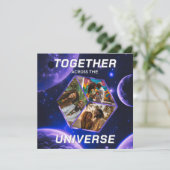 Weltraum Gruß Universum Erinnerungsfotos 3D Würfel (Staand voorkant)