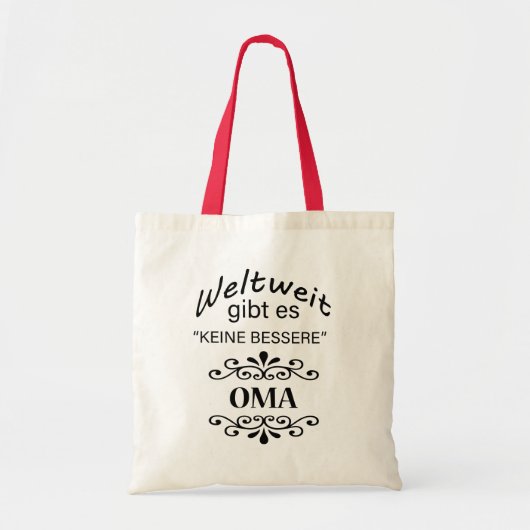 Weltweit gibt es Keine Bessere Oma Tote Bag (Voorkant)
