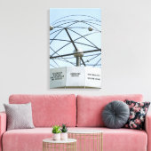 Weltzeituhr Canvas Afdruk (Insitu (Woonkamer))