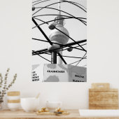 Weltzeituhr Fernsehturm Berlin No.1 Poster (Keuken)