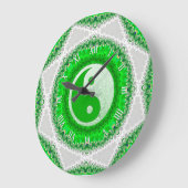 Welvaart Groene YinYang FengShui Home Decor Clock Grote Klok (Hoek)
