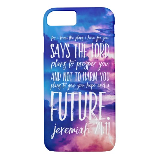 Welvaart Hoop Christelijke Bijbelse Verse Quote Case-Mate iPhone Case (Achterkant)