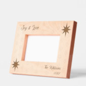 Welvaart Kerstster-Tekst 6x4 Landschap Gegraveerde Lijstjes (Links)