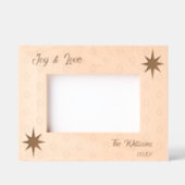 Welvaart Kerstster-Tekst 6x4 Landschap Gegraveerde Lijstjes (Voorkant)