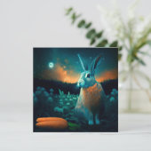 Welvaart konijn in de maan (Staand voorkant)