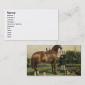 Welvaart (olie op doek) visitekaartje (Voorkant / Achterkant)