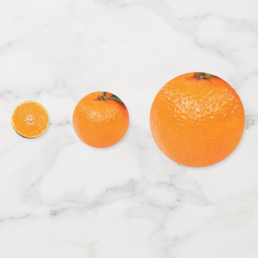 Welvaart oranje vruchten Nieuwjaar Confetti (Voorkanten)