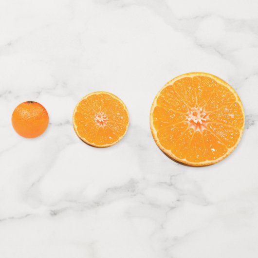 Welvaart oranje vruchten Nieuwjaar Confetti (Achterkanten)