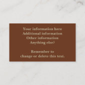 Welvaart-Visitekaartjes Visitekaartje (Achterkant)