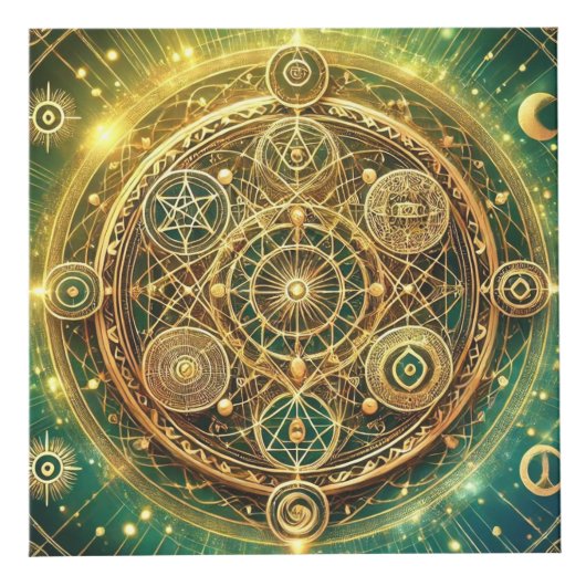 Welvaart Wealth Flow Sigil Cube Kubus (Rechts)