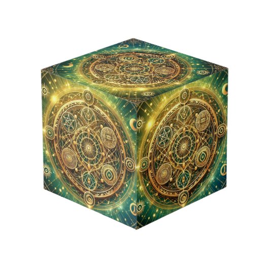 Welvaart Wealth Flow Sigil Cube Kubus (Achter hoekig)