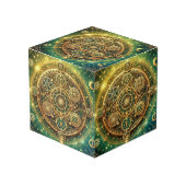 Welvaart Wealth Flow Sigil Cube Kubus (Voorkant hoekig)
