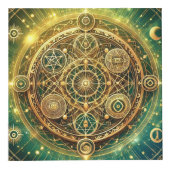 Welvaart Wealth Flow Sigil Cube Kubus (Voorkant)