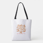 welvaartsrijkdom tote bag (Achterkant)