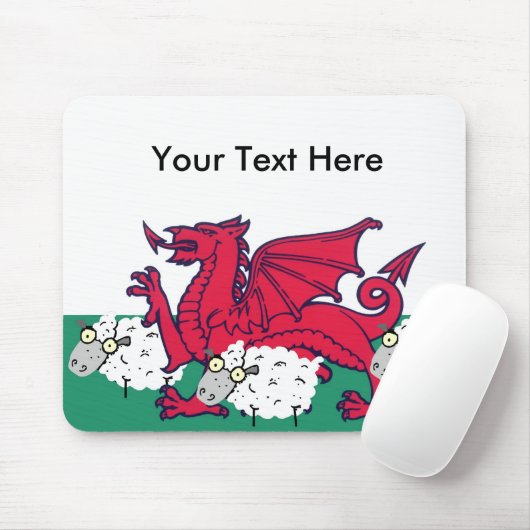 welvarende schapen muismat (Met muis)