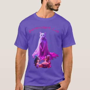 Welwillende kat geeft geschenken aan de eekhoorns t-shirt