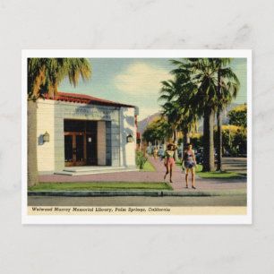 Welwood Library, Palm Springs, California  Briefkaart