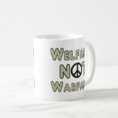 Welzijn, geen oorlog koffiemok (Voorkant rechts)