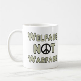 Welzijn, geen oorlog koffiemok