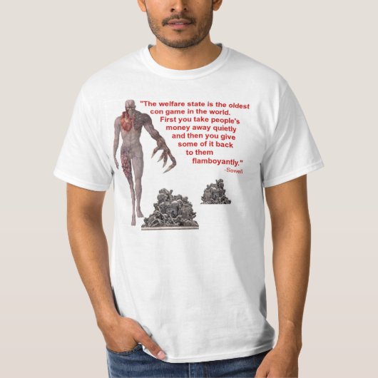 WELZIJN STAAT: 3D FIGURE T-SHIRT (Voorkant)