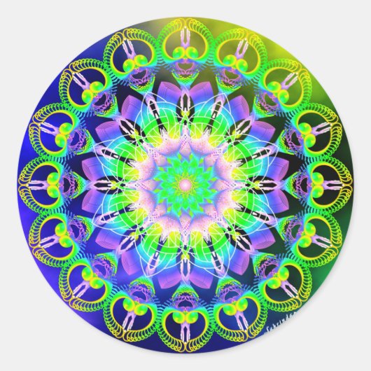 Welzijn toestaan ronde sticker (Voorkant)