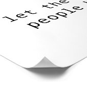 "Welzijn van de mensen - Latijns recht" citaat Poster (Hoek)