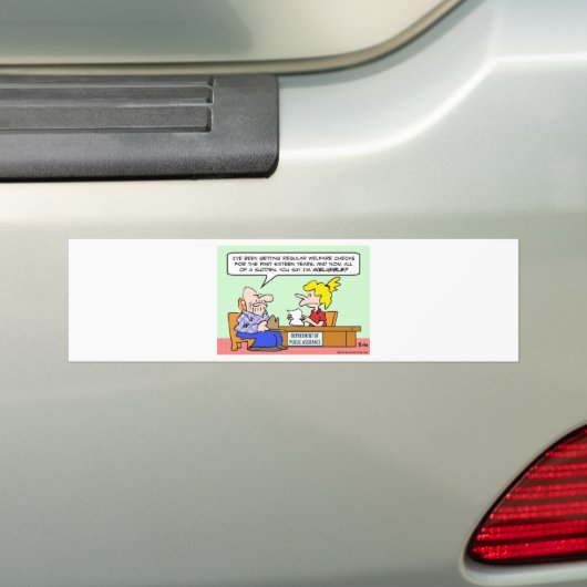 welzijnscontroles bumpersticker (Op auto)