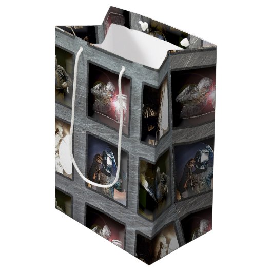 Welzijnspatroon Medium Cadeauzakje (Voorkant Gekanteld)