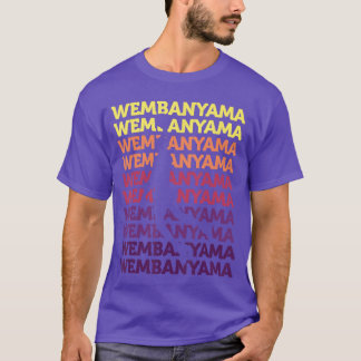 Wembanyama Basketbal Geweldig Cadeau Fan grappig T-shirt