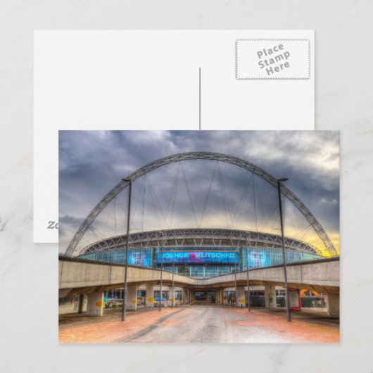 Wembley Stadium London Briefkaart (Voorkant / Achterkant)