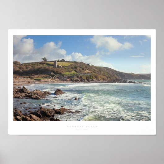 Wembury Beach Poster (Voorkant)