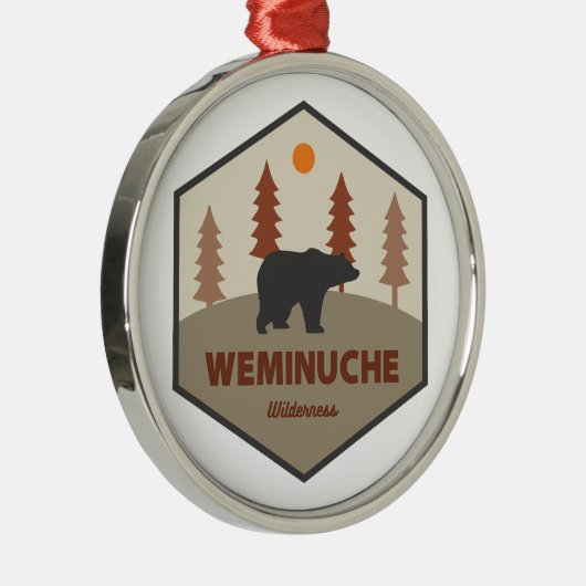 Weminuche Wilderness Colorado Beer Metalen Ornament (Rechts)