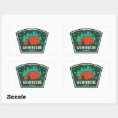 Weminuche Wilderness Colorado Camping Rechthoekige Sticker (Vel)