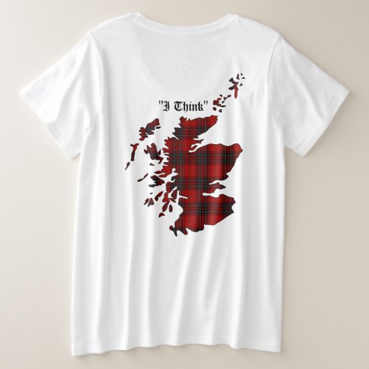 Wemyss Clan Dames Grote Maat T-shirt (Design achterkant)