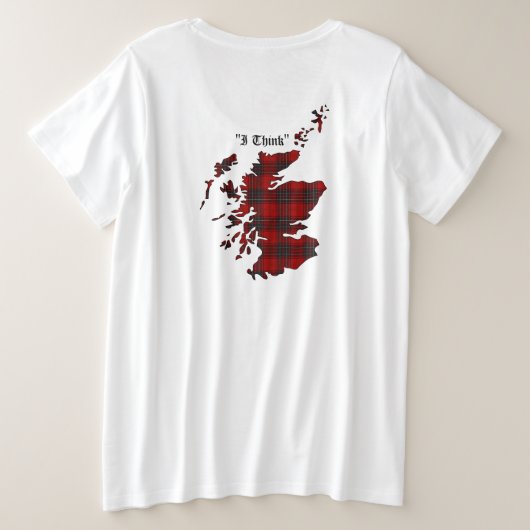 Wemyss Clan Women's Grote Maat T-shirt (Design achterkant)