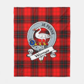 Wemyss Modern Clan badge Tartan Pset Fleece Deken (Voorkant)